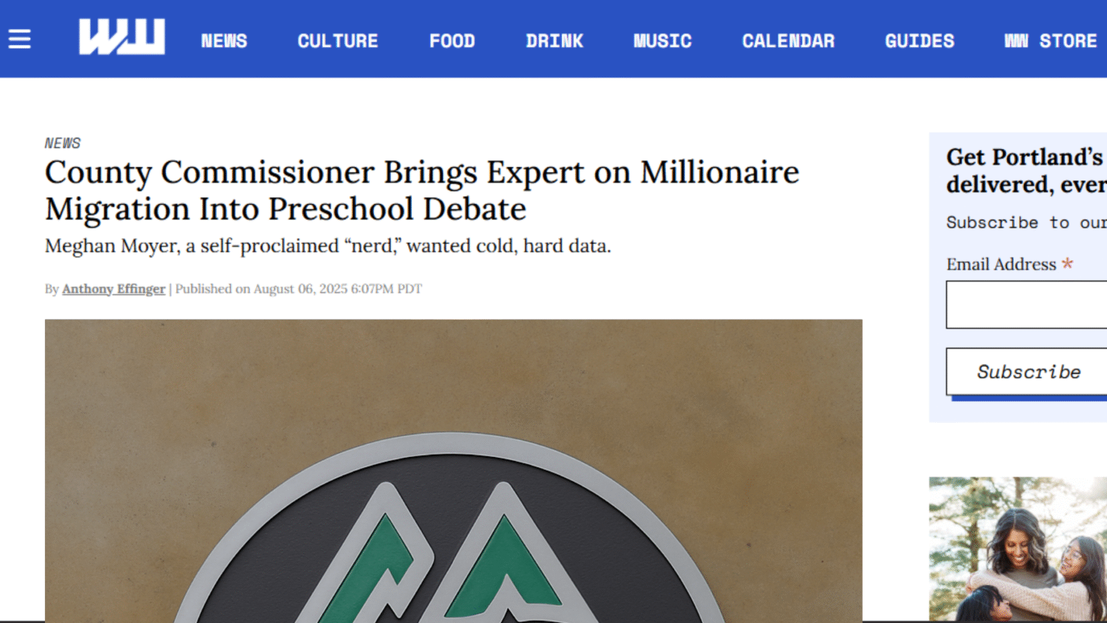 County Commissioner Brings Expert on Millionaire Migration Into Preschool Debate